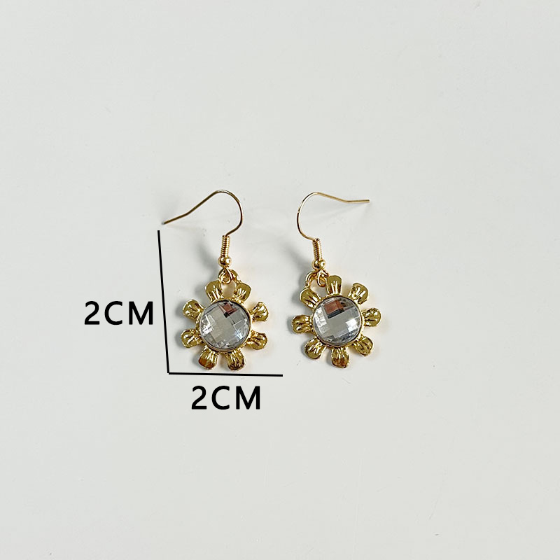 Exaggerated Shiny Flower Alloy Women's Earrings Necklace display picture 2
