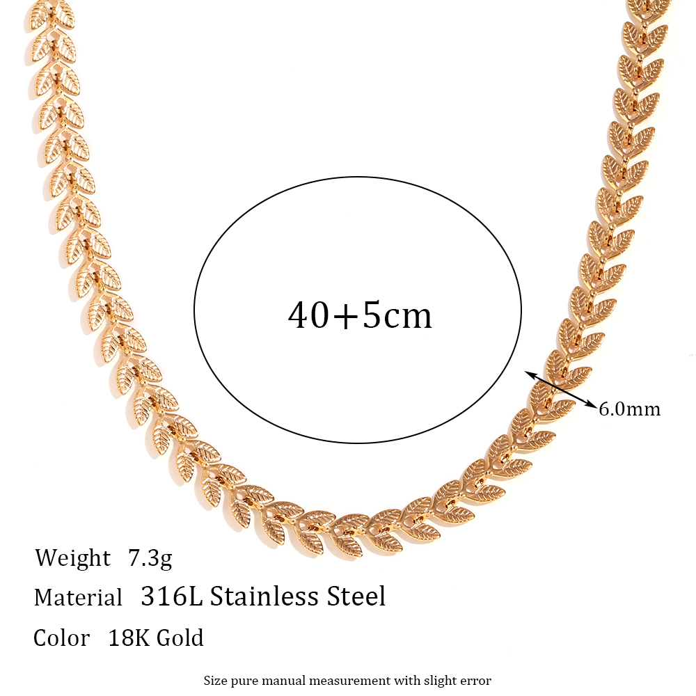 Simple Style Grain Stainless Steel Plating 18k Gold Plated Necklace display picture 2