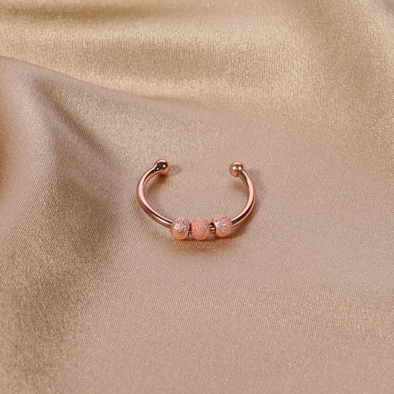 201 Stainless Steel Copper Simple Style Plating Solid Color Open Rings display picture 8