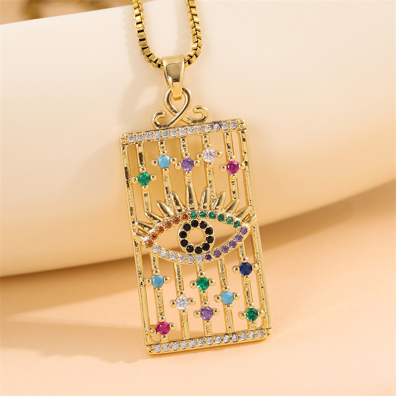 Stainless Steel Titanium Steel 18K Gold Plated Retro Lady Roman Style Enamel Plating Inlay Snake Bee Butterfly Zircon Pendant Necklace display picture 27