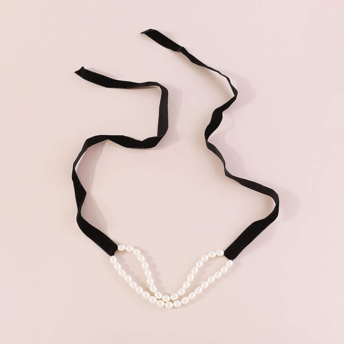 Elegant Vintage-stil Luxuriös Farbblock Imitationsperle Beflockung Perlen Handgemacht Riemen Frau Halsband display picture 2