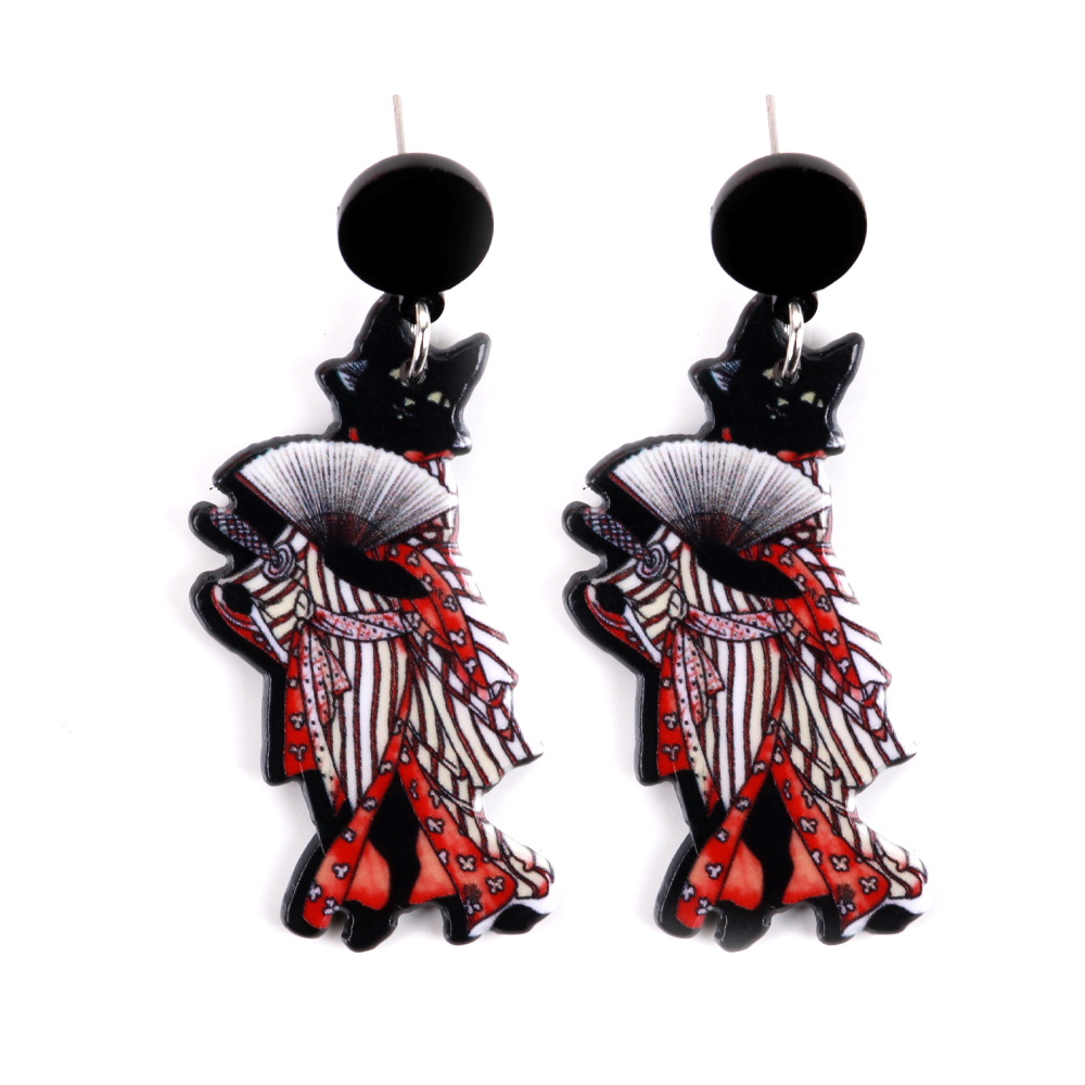 1 Pair Cute Funny Animal Arylic Drop Earrings display picture 5