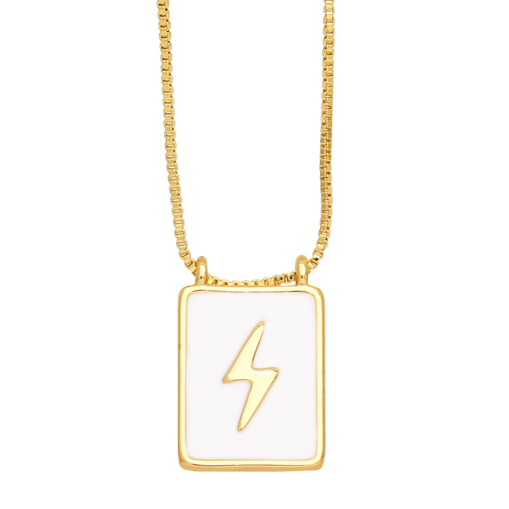 Simple Style Square Star Moon Copper 18k Gold Plated Pendant Necklace In Bulk display picture 3