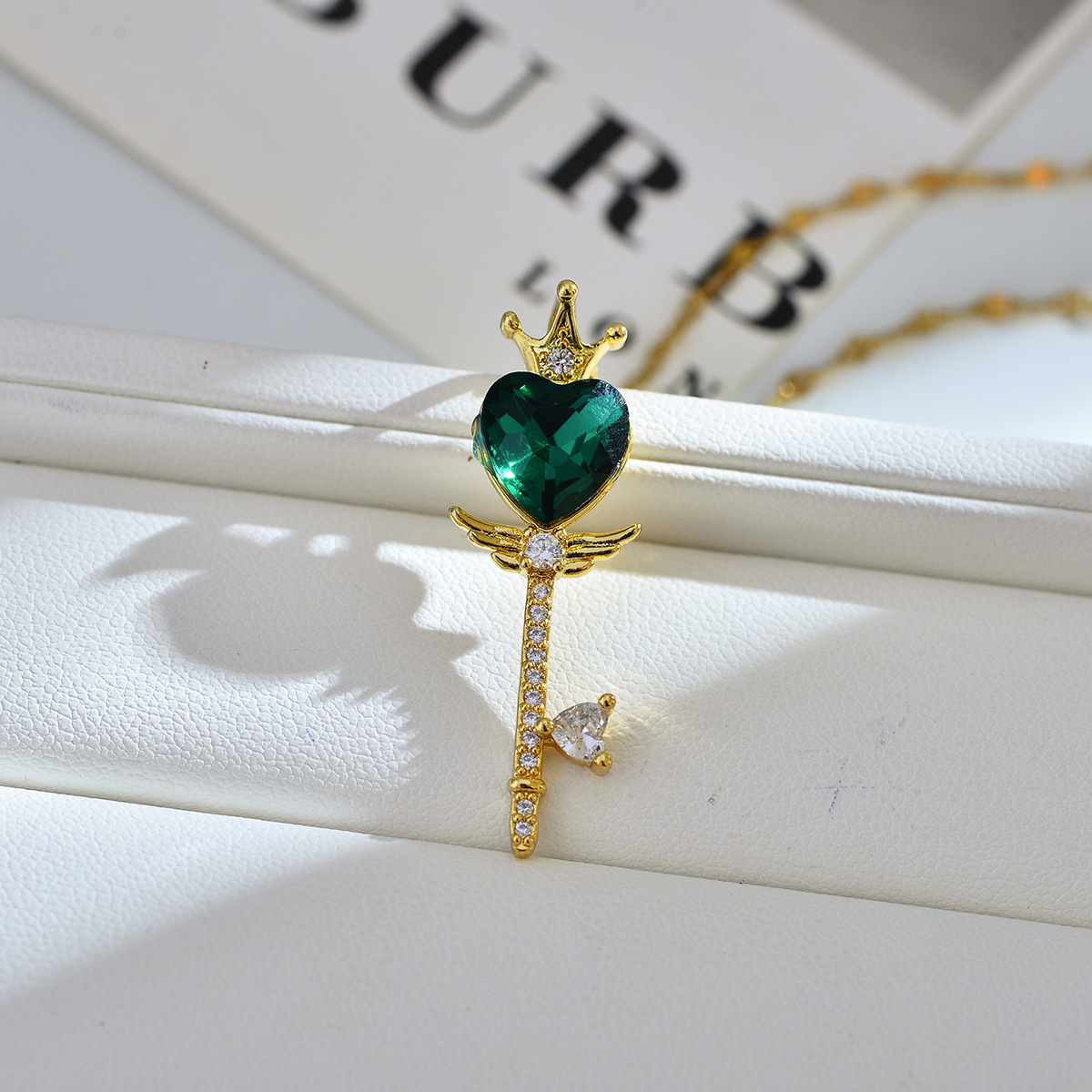 Simple Style Classic Style Heart Shape Titanium Steel Copper Zircon Pendant Necklace In Bulk display picture 2