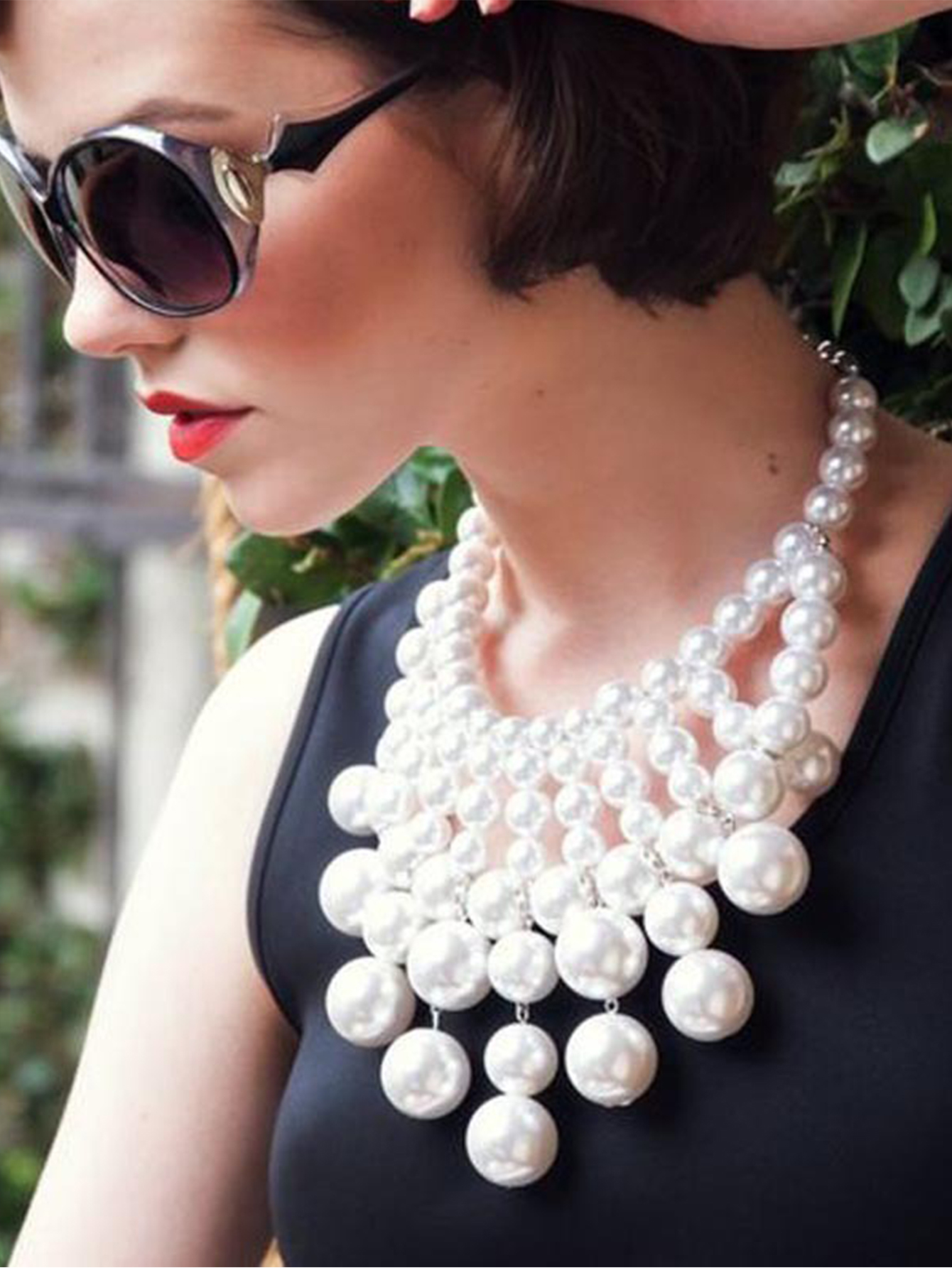 Elegant Exaggerated Round Plastic Wholesale Necklace display picture 3