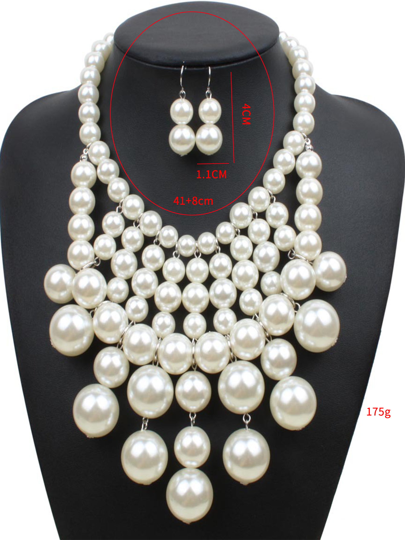 Elegant Exaggerated Round Plastic Wholesale Necklace display picture 4