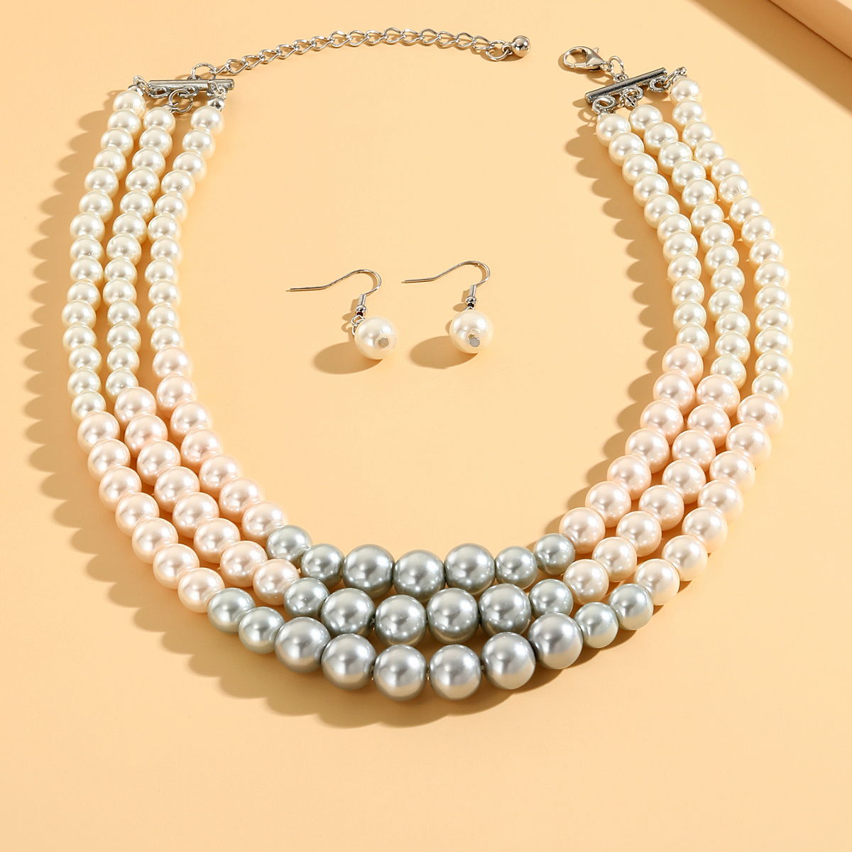 Elegant Round Imitation Pearl Alloy Beaded Women's Jewelry Set display picture 6