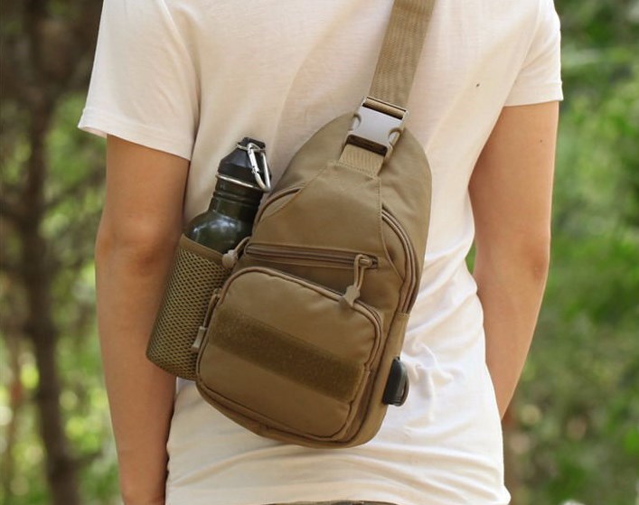 Men's Vintage Style Solid Color Oxford Cloth Waterproof Waist Bags display picture 2