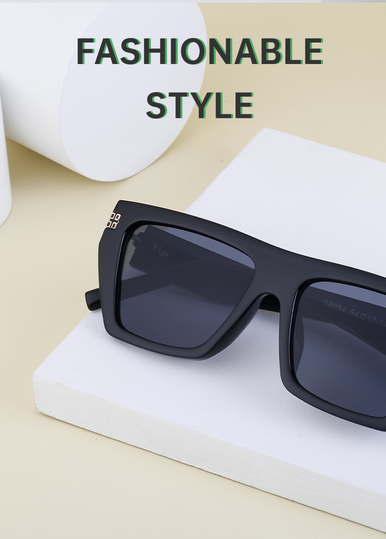 Nordic Style Oversized Cool Style Solid Color Pc Square Full Frame Men's Sunglasses display picture 3