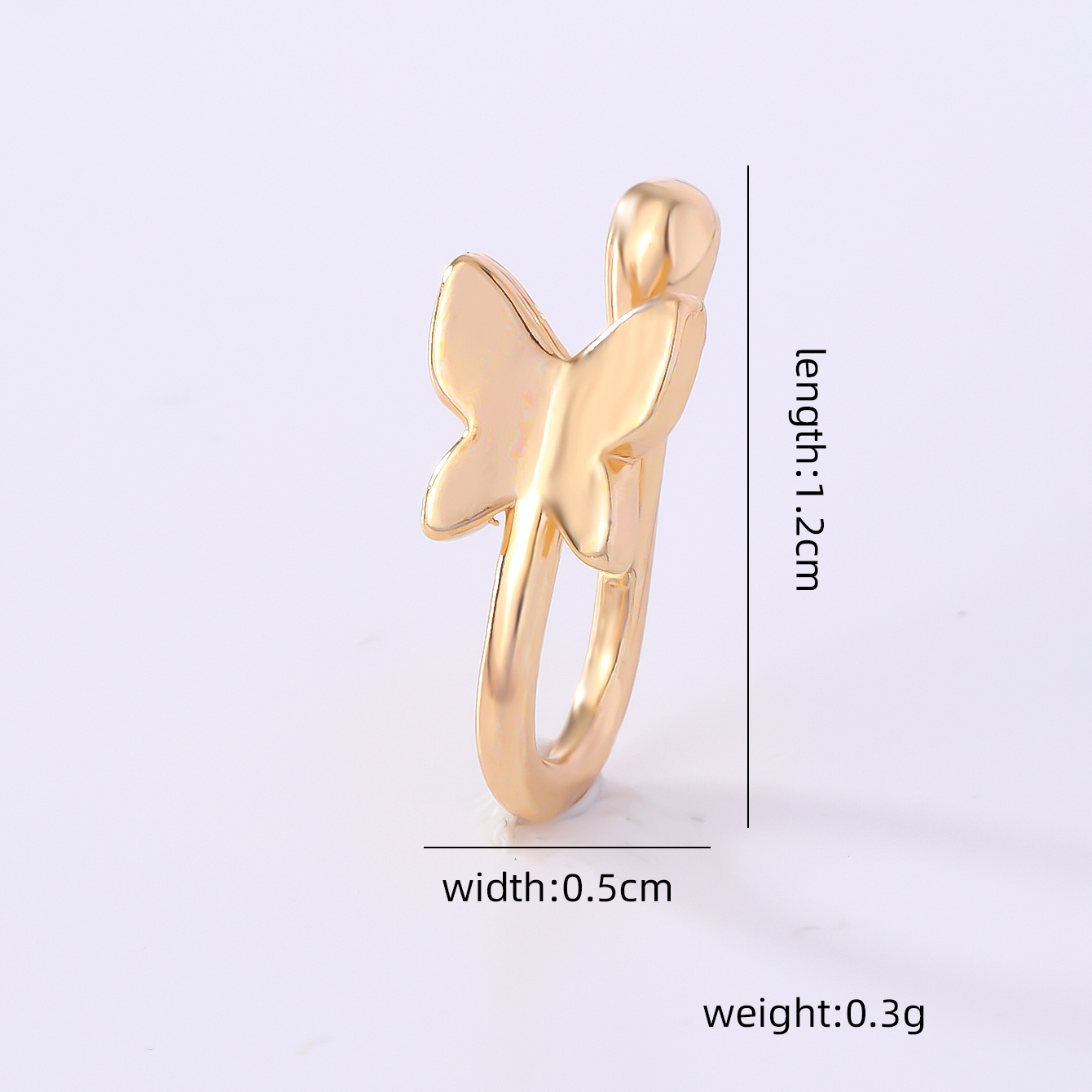 1 Piece Nose Rings & Studs Simple Style Solid Color Copper Inlay Zircon K Gold Plated display picture 57