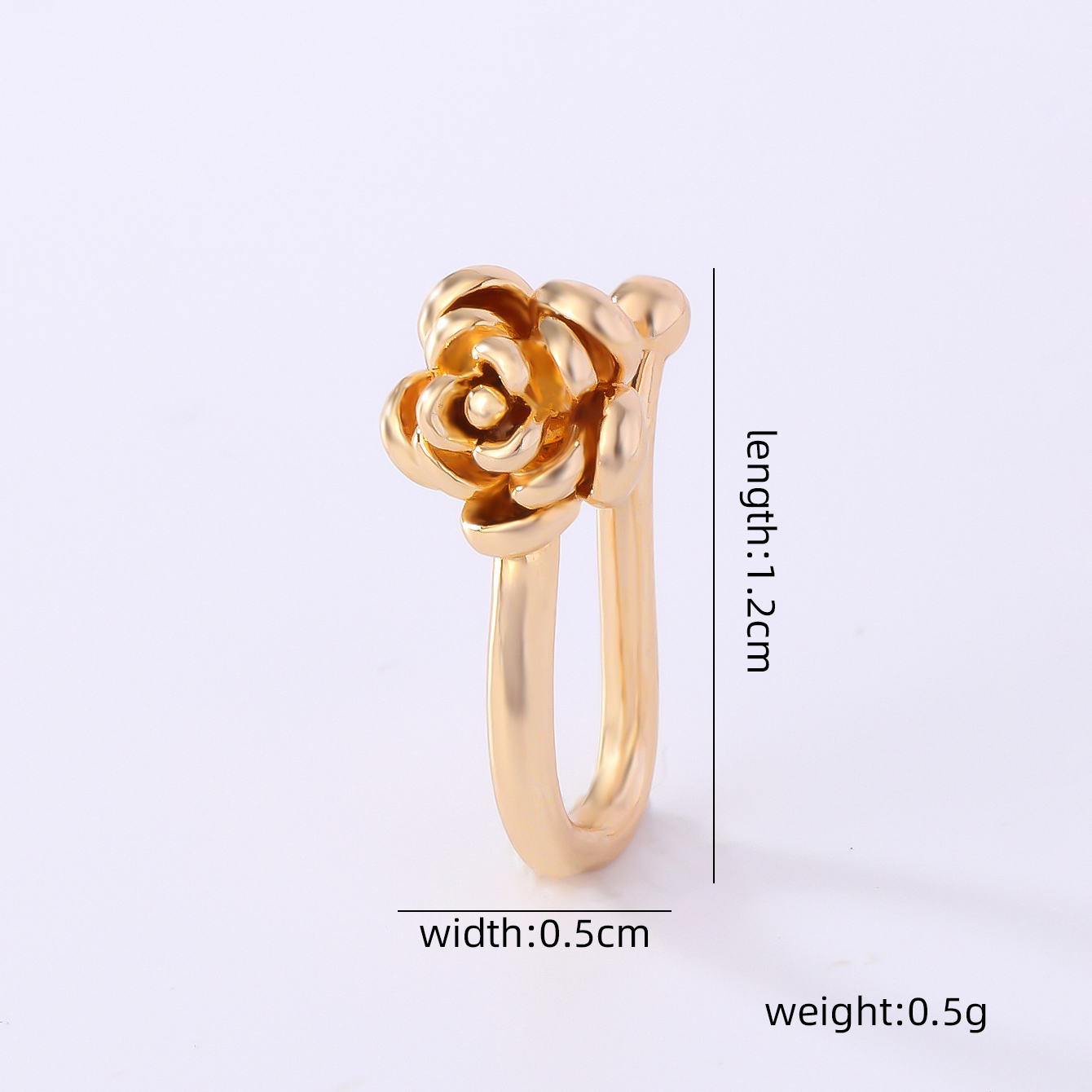 1 Piece Nose Rings & Studs Simple Style Solid Color Copper Inlay Zircon K Gold Plated display picture 38