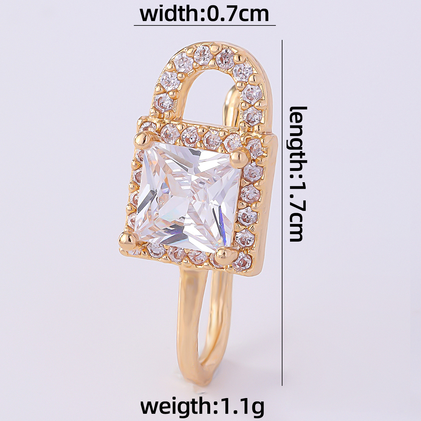 1 Piece Nose Rings & Studs Simple Style Solid Color Copper Inlay Zircon K Gold Plated display picture 45