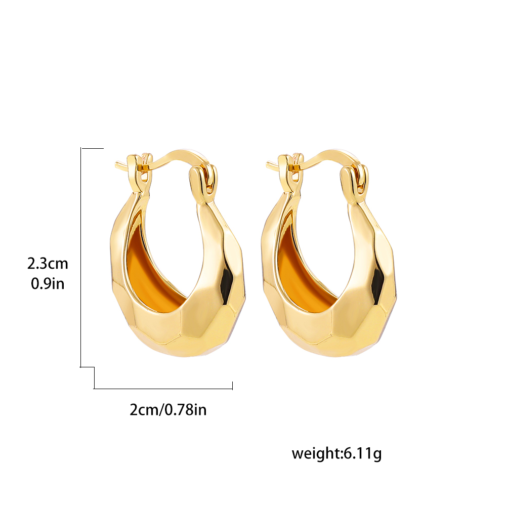 1 Pair Casual Lady Geometric Plating Alloy Earrings display picture 7