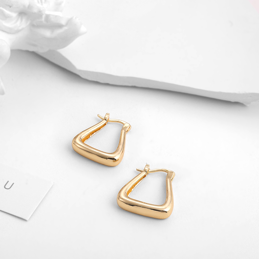 1 Pair Casual Lady Geometric Plating Alloy Earrings display picture 9