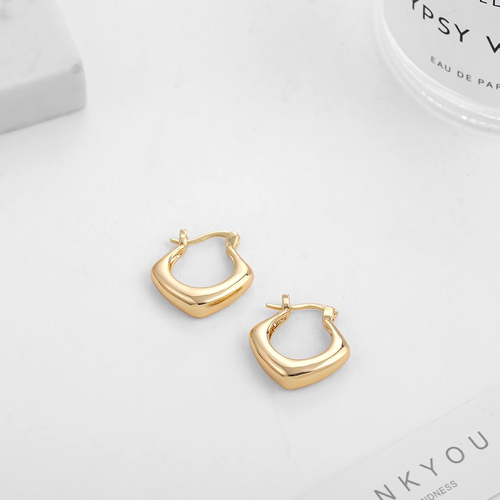 1 Pair Casual Lady Geometric Plating Alloy Earrings display picture 10