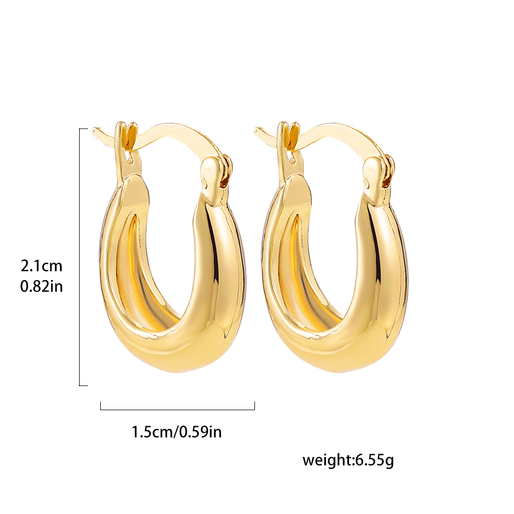 1 Pair Casual Lady Geometric Plating Alloy Earrings display picture 14