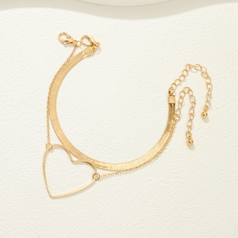 Wholesale Jewelry Elegant Lady Heart Shape Alloy Bracelets display picture 4