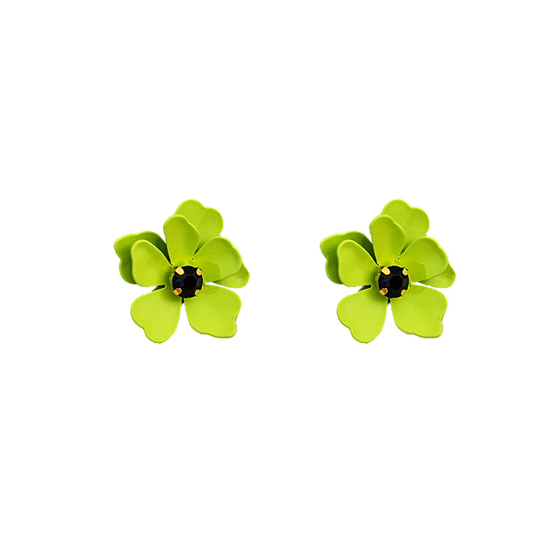 1 Pair Vintage Style Simple Style Roman Style Flower Alloy Ear Studs display picture 5