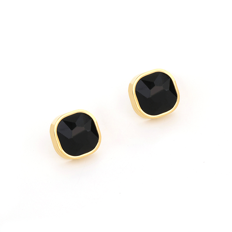 Glam Luxurious Lady Geometric Titanium Steel Inlay Zircon Rings Earrings Necklace display picture 2