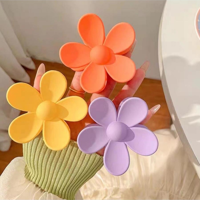 Women's Commute Korean Style Flower Plastic Resin Stoving Varnish Hair Claws display picture 2