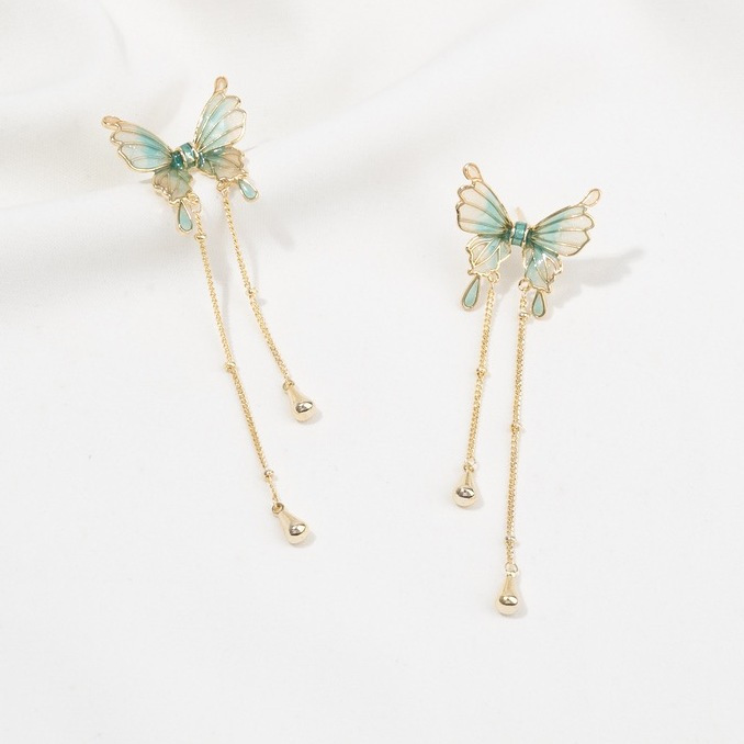 1 Pair Sweet Butterfly Alloy Drop Earrings display picture 3