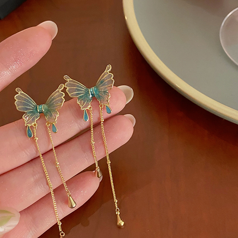 1 Pair Sweet Butterfly Alloy Drop Earrings display picture 5