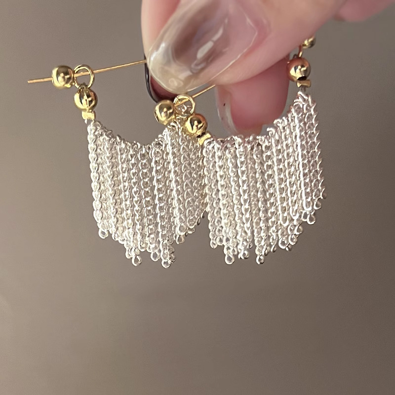 1 Pair Basic Solid Color Alloy Drop Earrings display picture 2