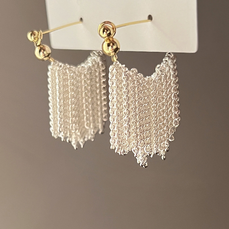 1 Pair Basic Solid Color Alloy Drop Earrings display picture 4