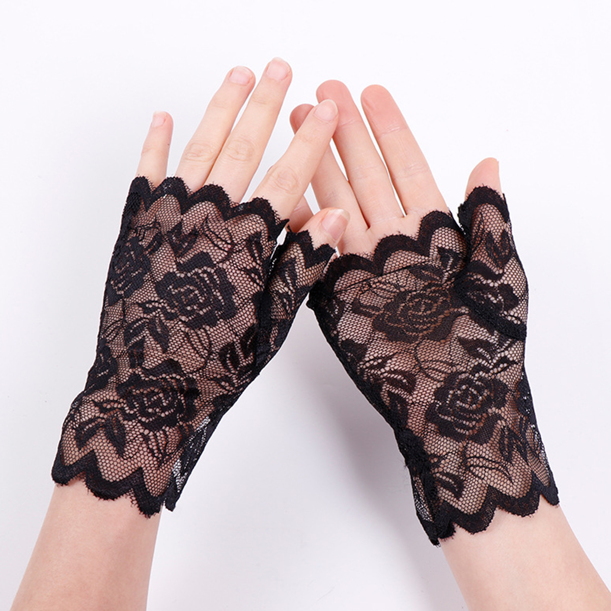 Women's Wedding Bridal Lace Gloves 1 Set display picture 3