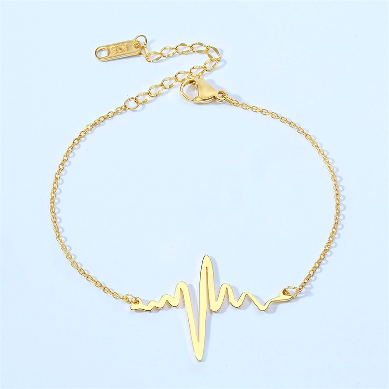 IG Style Casual Simple Style Geometric 201 Stainless Steel 18K Gold Plated Bracelets In Bulk display picture 1
