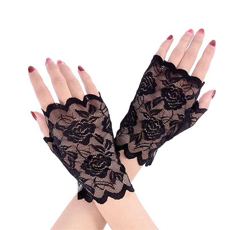 Women's Wedding Bridal Lace Gloves 1 Set display picture 5