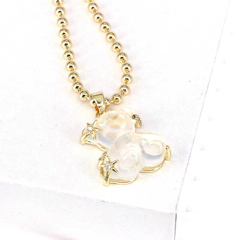 Casual Streetwear Little Bear Copper Gold Plated Pendant Necklace In Bulk display picture 9