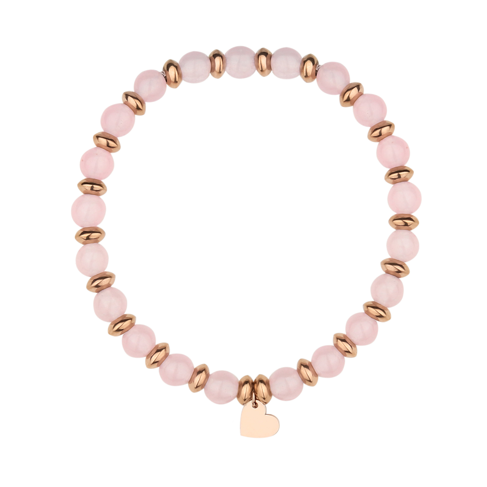 Casual Cute Simple Style Round Stainless Steel Rose Gold Plated Bracelets In Bulk display picture 5