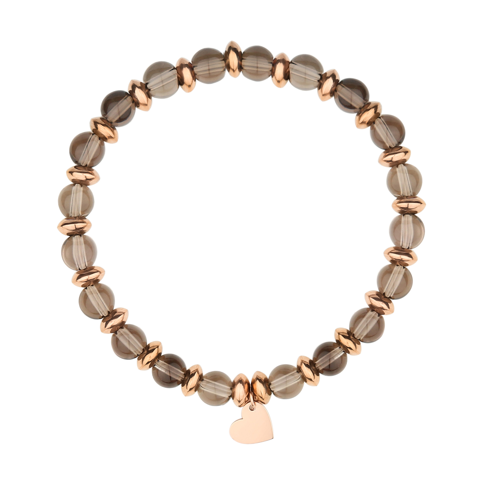 Casual Cute Simple Style Round Stainless Steel Rose Gold Plated Bracelets In Bulk display picture 6