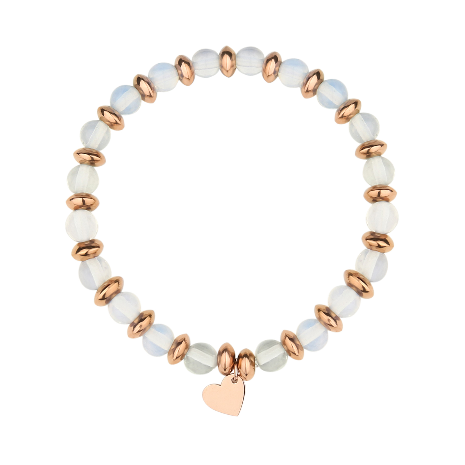 Casual Cute Simple Style Round Stainless Steel Rose Gold Plated Bracelets In Bulk display picture 7