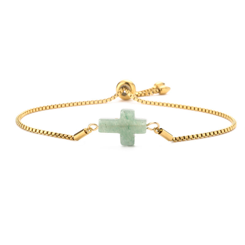 Ethnic Style Cross Natural Stone Bracelets display picture 9