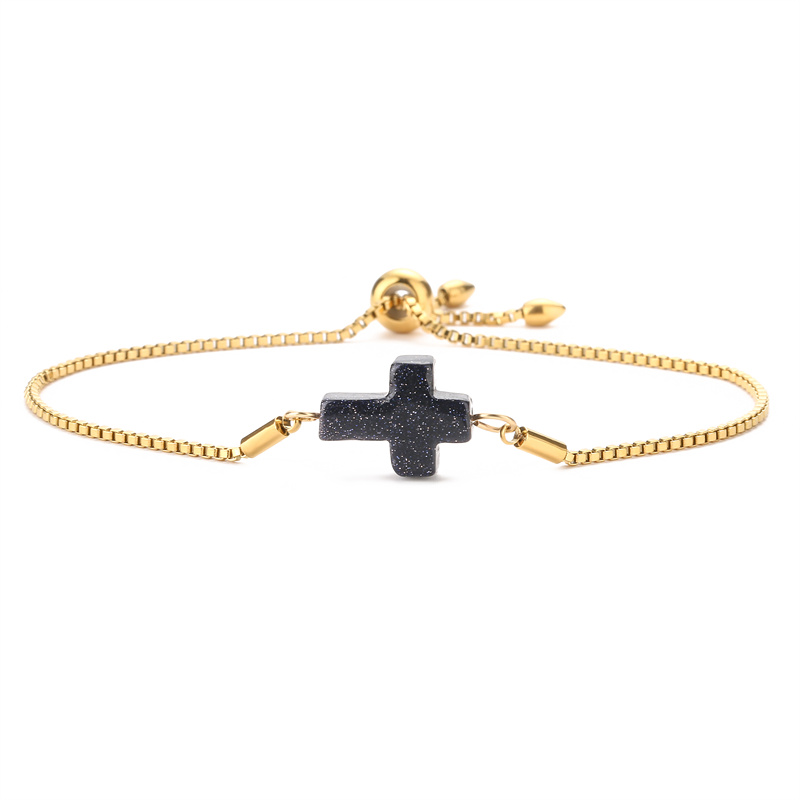 Ethnic Style Cross Natural Stone Bracelets display picture 10