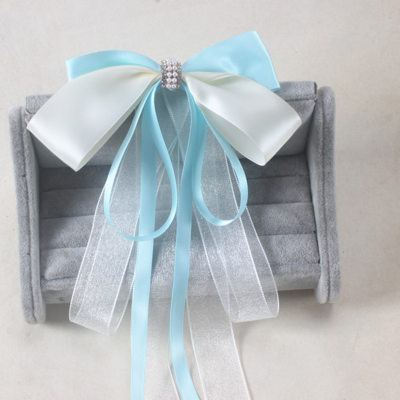 Women's Casual Sweet Commute Bow Knot Fabric Gauze Hair Clip display picture 5