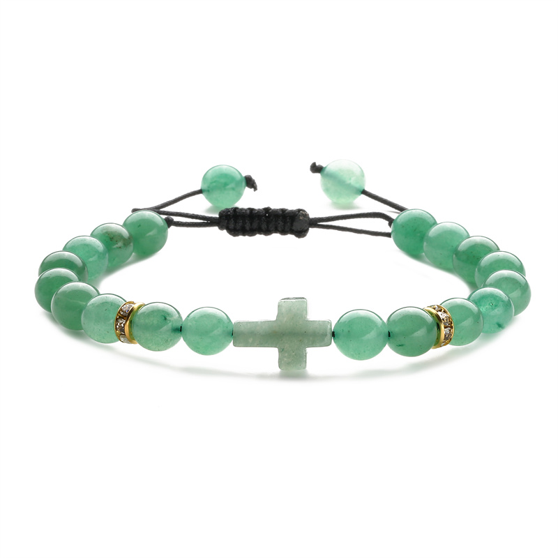 Ethnic Style Cross Natural Stone Beaded Bracelets display picture 6