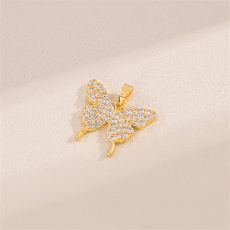 Wholesale Cute Handmade Shiny Sunflower Leaves Heart Shape Brass Plating Inlay 18K Gold Plated Zircon display picture 47