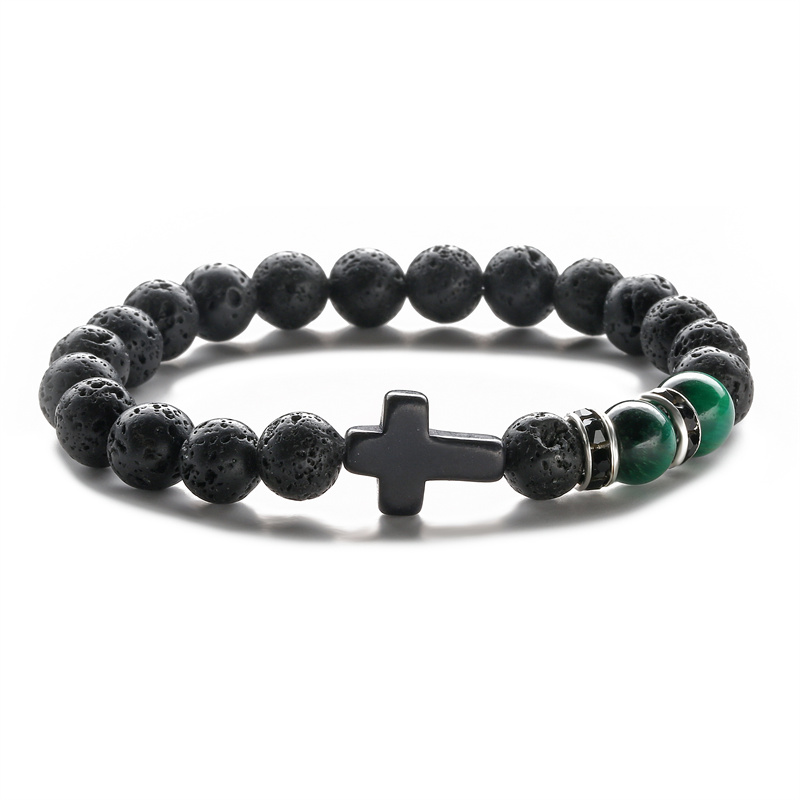 Ethnic Style Cross Natural Stone Beaded Bracelets display picture 7