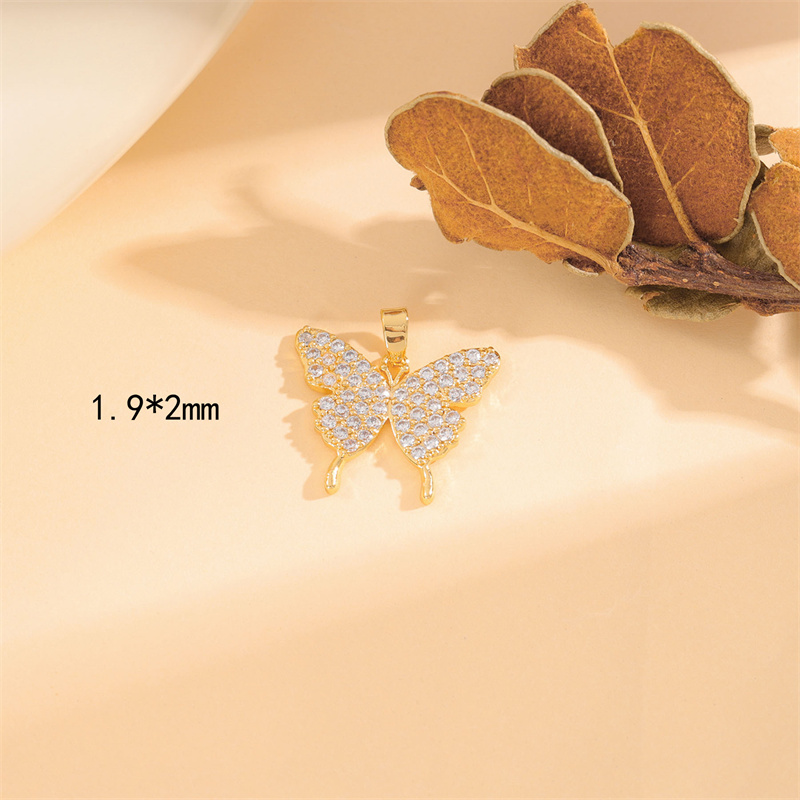 Wholesale Cute Handmade Shiny Sunflower Leaves Heart Shape Brass Plating Inlay 18K Gold Plated Zircon display picture 46