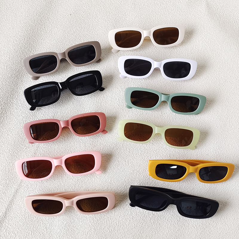 Vacation Simple Style Geometric Pc Resin Oval Frame Full Frame Kids Sunglasses display picture 6