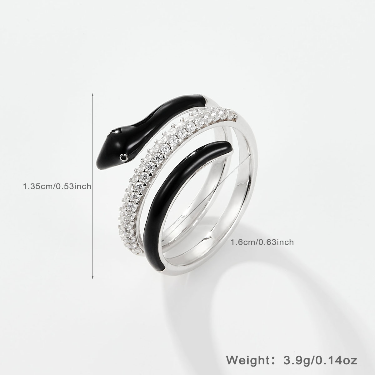 Simple Style Heart Shape Sterling Silver Rings display picture 2