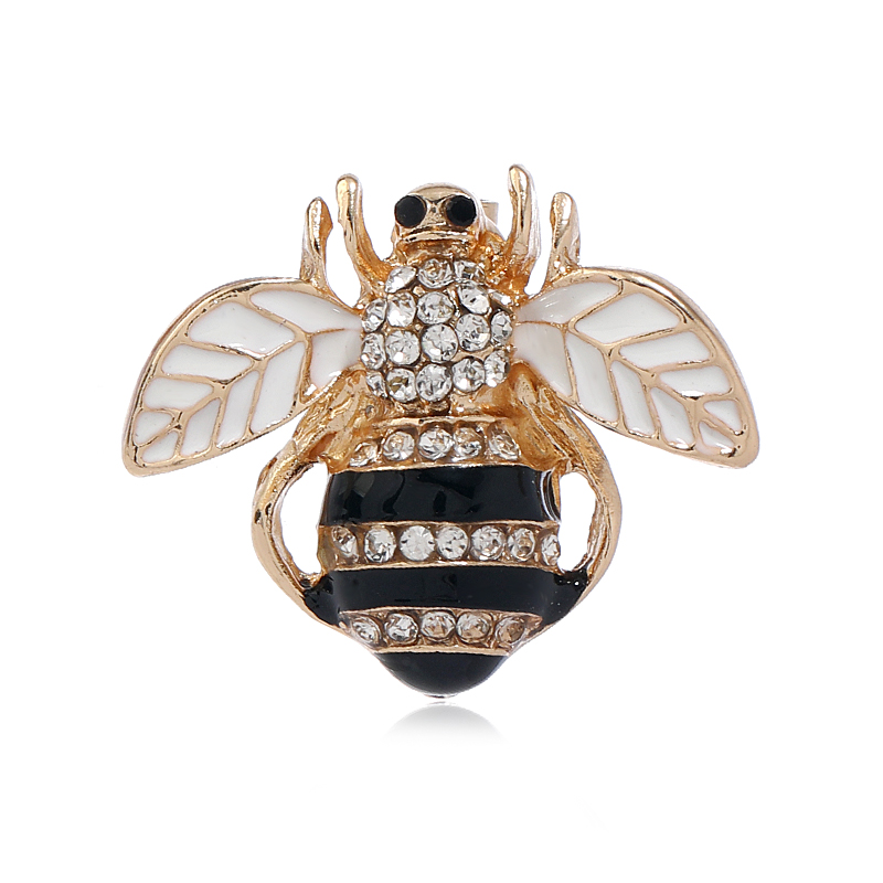 Modern Style Bee Alloy Inlay Artificial Gemstones Women's Brooches display picture 4