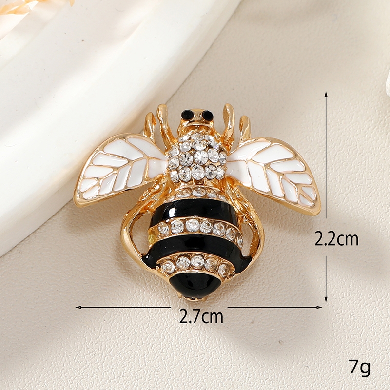 Modern Style Bee Alloy Inlay Artificial Gemstones Women's Brooches display picture 5