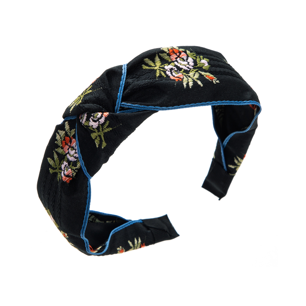 Women's Elegant Luxurious Printing Flower Cloth Embroidery Hair Band display picture 5