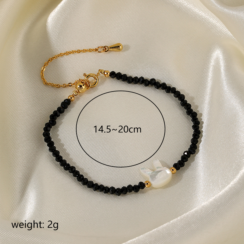 Style Simple Couleur Unie Le Cuivre Perlé Bracelets display picture 4