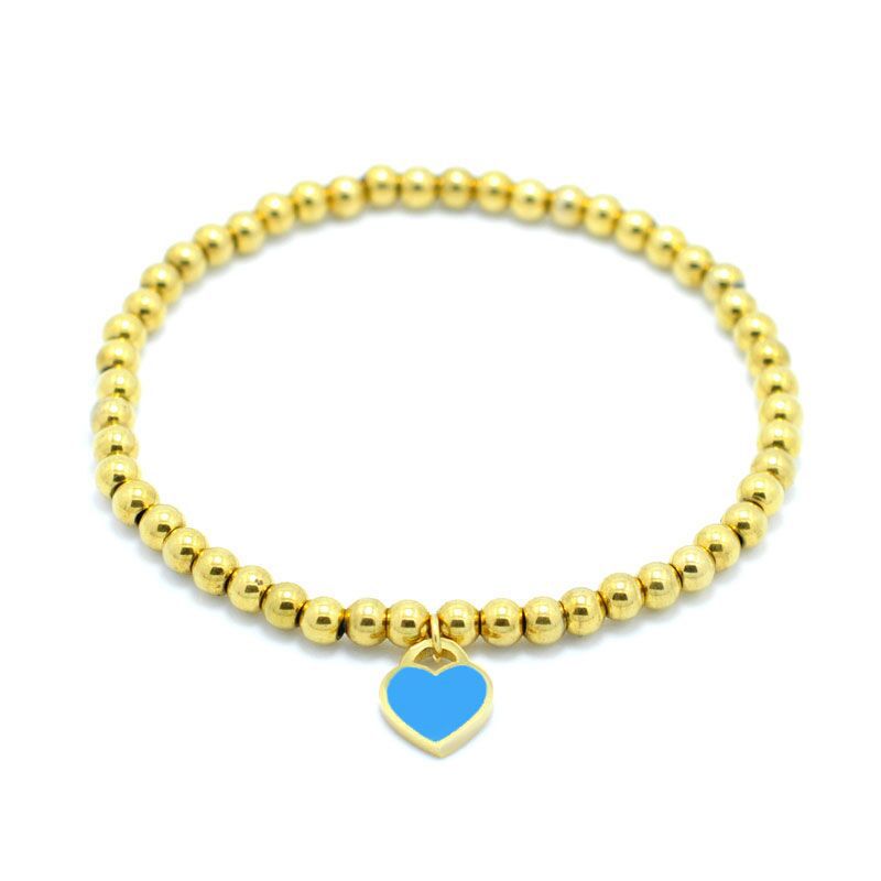 Basic Modern Style Heart Shape Stainless Steel Plating 18k Gold Plated Bracelets display picture 8