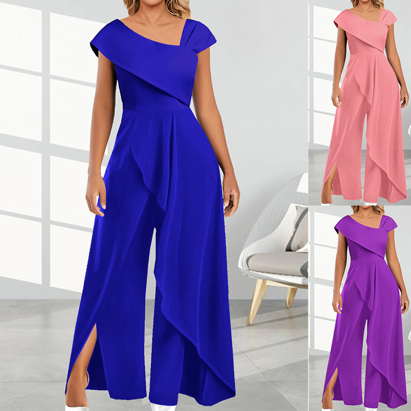 Women's Banquet Party Elegant Solid Color Ankle-length Jumpsuits display picture 1